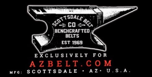 Scottsdale Belt Company handcrafted leather belts exclusively for azbelt.com