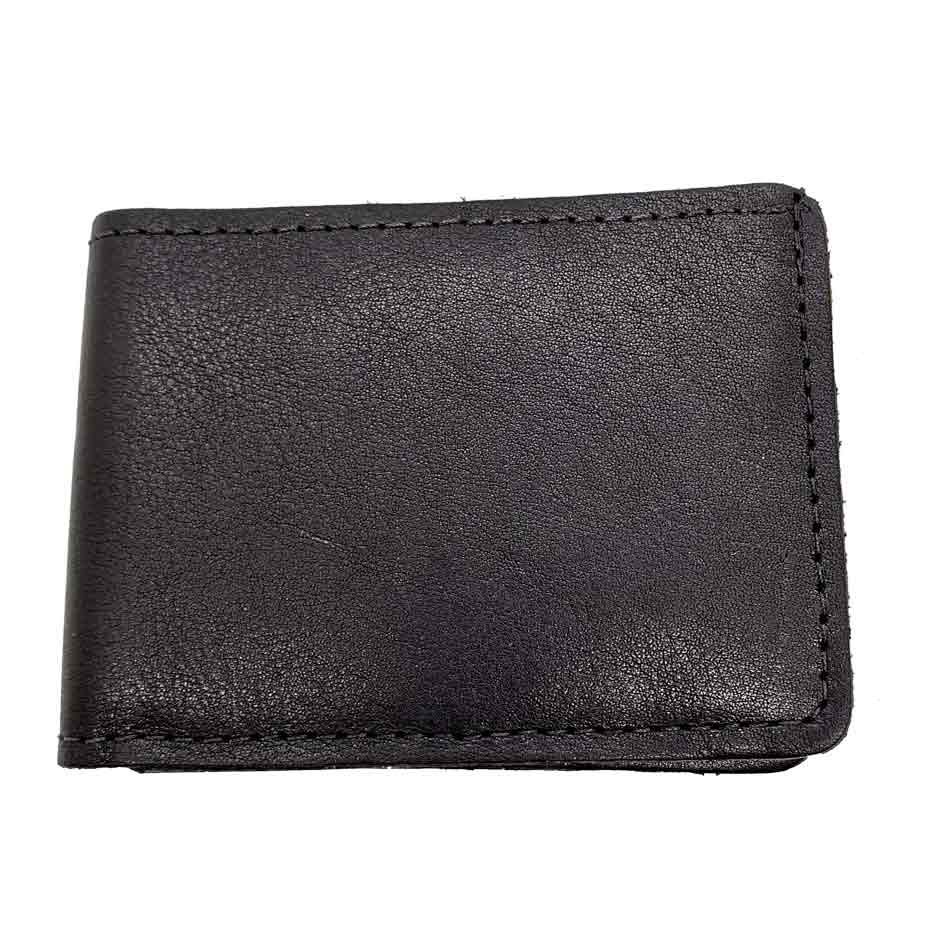 Charleston Black Leather Bifold Wallet
