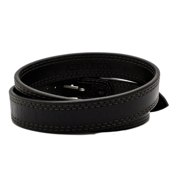 Black Leather Belt With Velcro Closure Velcro Leather Belt for Men Leather  Belt Unisex Handmade Leather Belt Fits All 