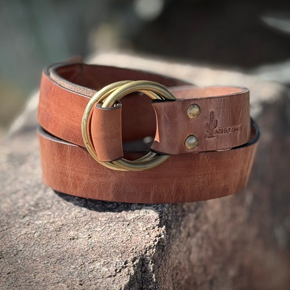The Sausalito Limited Edition Ring 1.5 Leather Belt in Wild Honey(Copy)