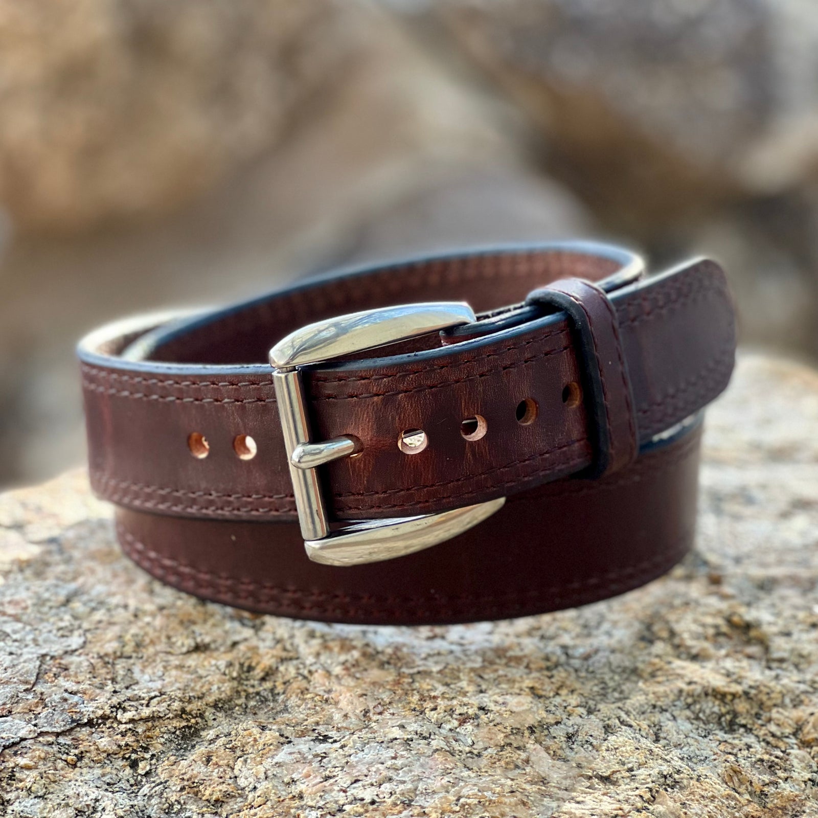 Buy Brown Classic Buckle Belt by HALDÈN Online at Aza Fashions.