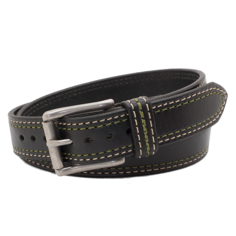 The BARRACUDA Leather Belt with Stainless Steel | Scottsdale