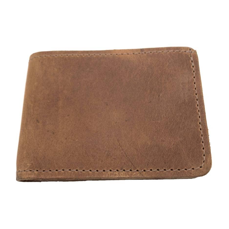 Charleston Bay Apache Brown Leather Bifold Wallet