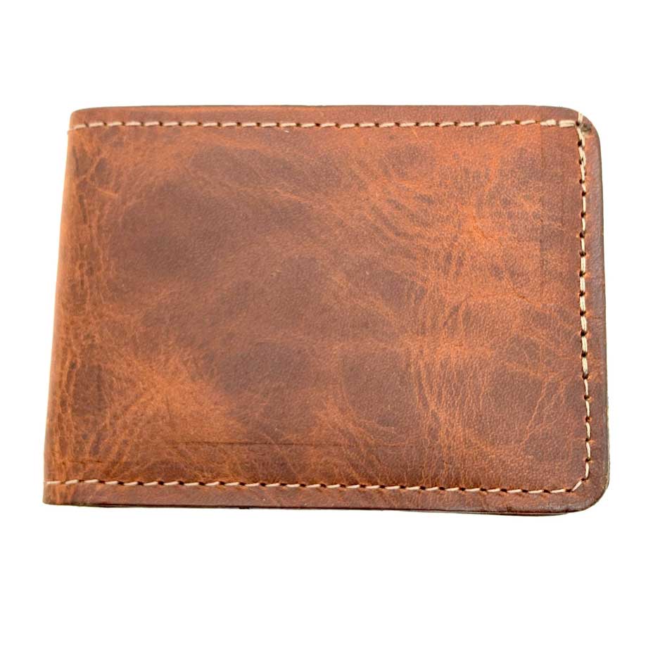 Charleston Hickory Brown Leather Bifold Wallet