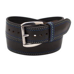 The SHELBY WIDE Leather Belt with Stainless Steel | Scottsdale
