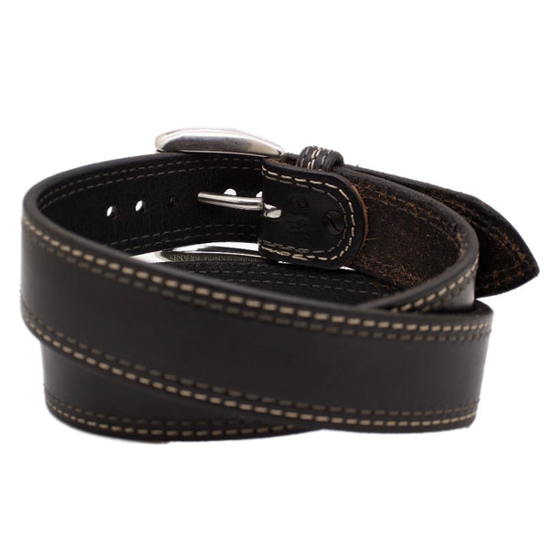 The REMINGTON Wide Leather Belt with Stainless Steel | Scottsdale Belt ...