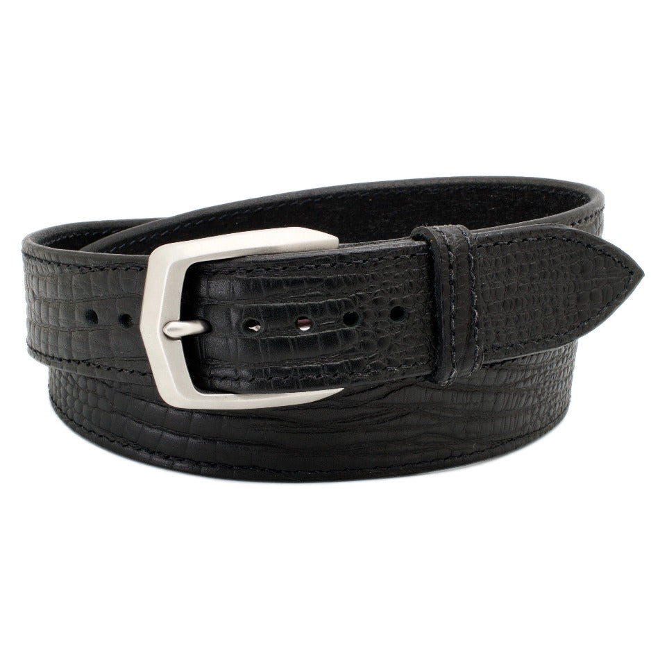 The OMEGA with Kevlar® 1.57 Black Leather Gun Belt
