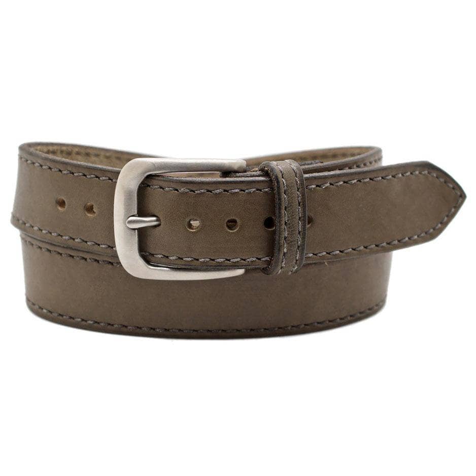 The PEARCE 1.35 Grey Leather Belt The PEARCE 1.35 Grey Leather Belt