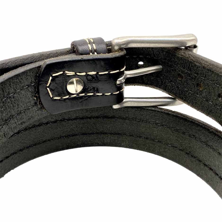 The YELLOWSTONE Leather Belt with Stainless Steel Scottsdale Belt Co